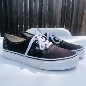 Black and White Authentic Vans